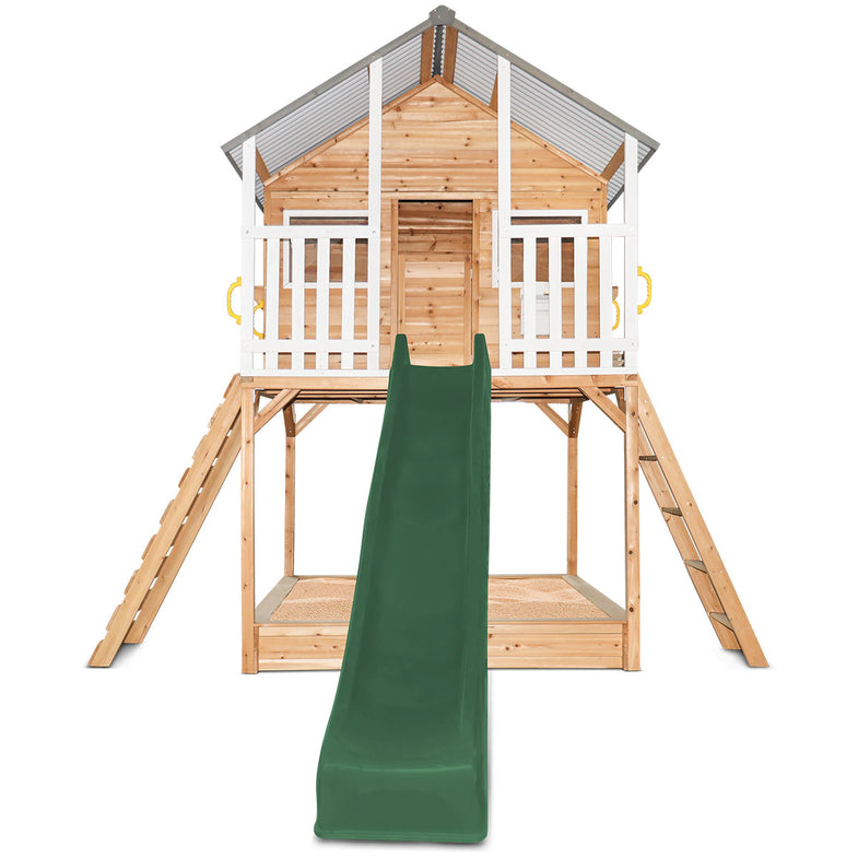Winchester Cubby House (Elevated 1.45m) with 3.0m Slide (Green)