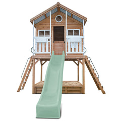 Winchester Cubby House (Elevated 1.45m) with 3.0m Slide (Pastel Green)