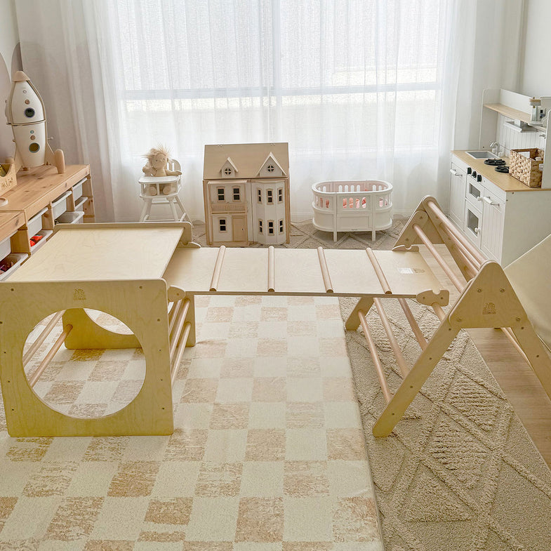 Pikler Climbing Frame Package - Slide + Cube + Triangle