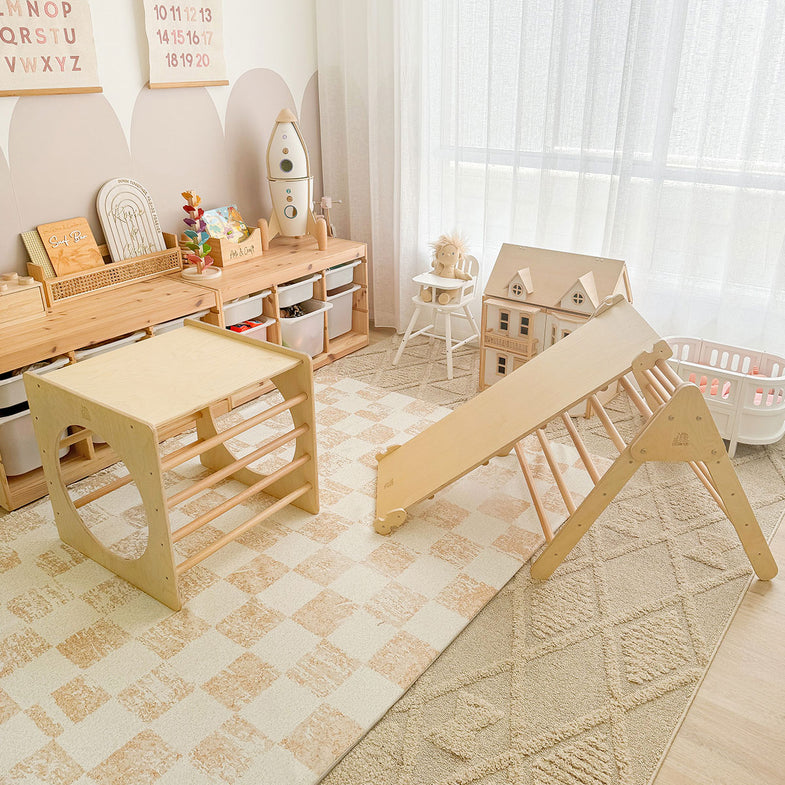 Pikler Climbing Frame Package - Slide + Cube + Triangle