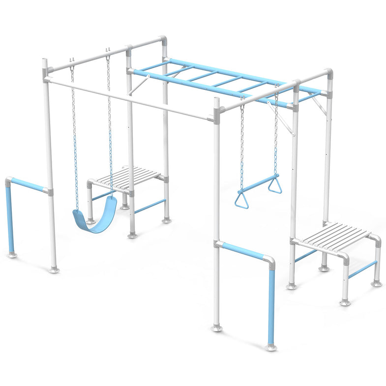 Junior Jungle - Davlesford Silver/Pastel Blue Set