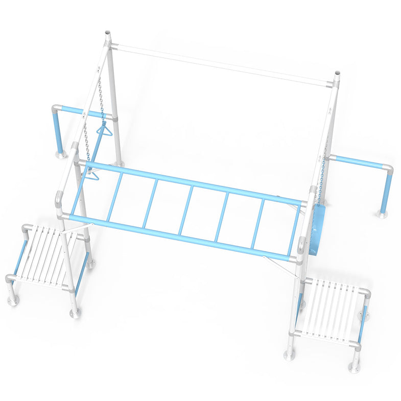 Junior Jungle - Davlesford Silver/Pastel Blue Set