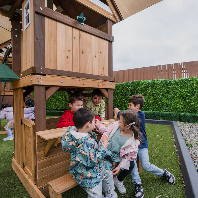 Armadale Swing Set & Play Centre with Two 2.2m Slide (Green)