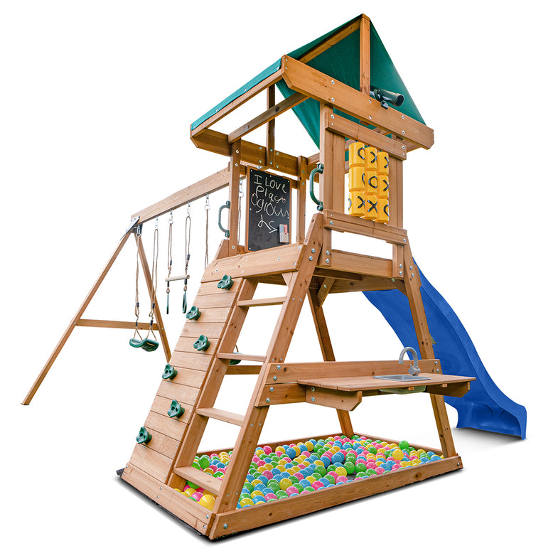 Birmingham Swing Set & Play Centre with 2.2m Slide (Blue)