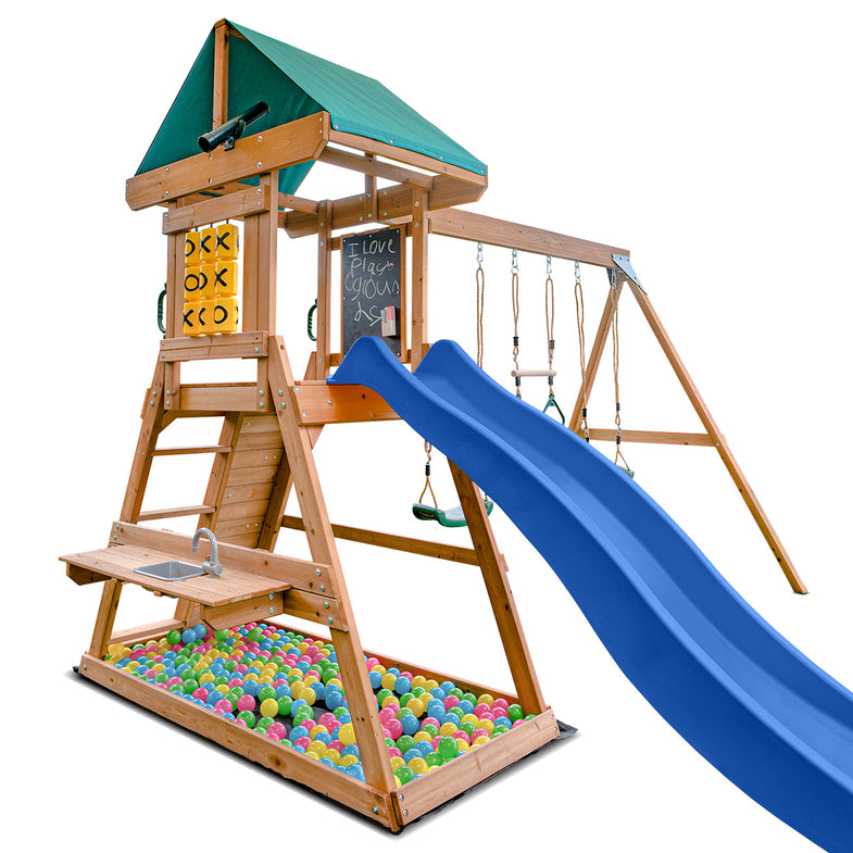 Birmingham Swing Set & Play Centre with 2.2m Slide (Blue)