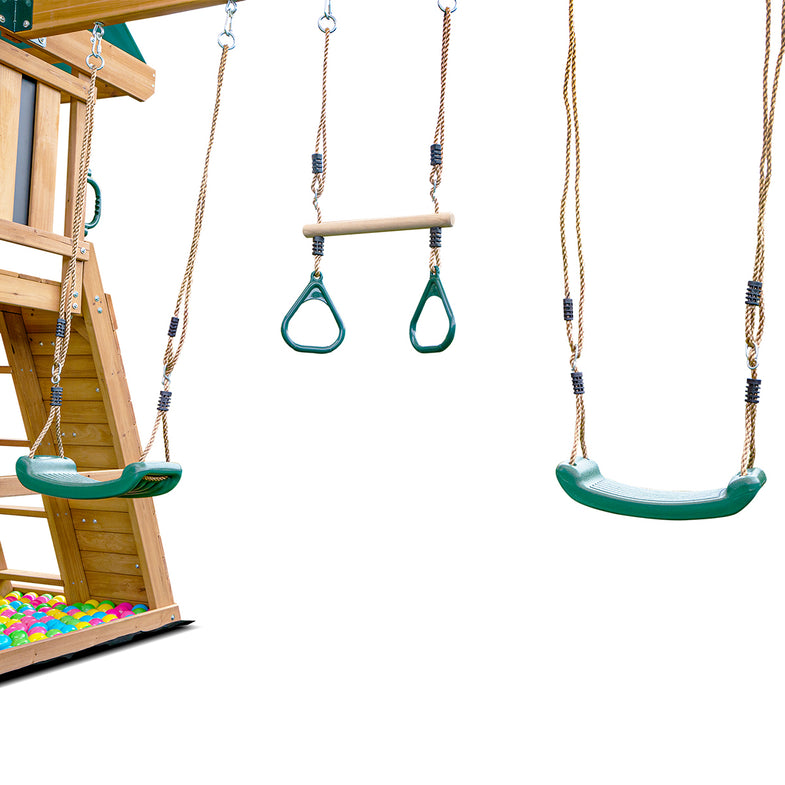 Birmingham Swing Set & Play Centre with 2.2m Slide (Green)