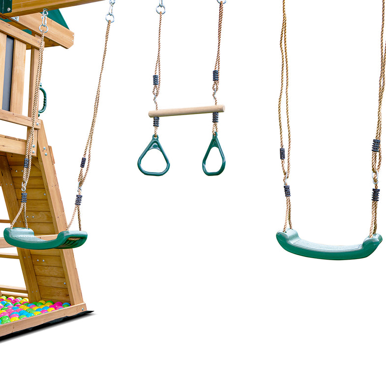 Birmingham Swing Set & Play Centre with 2.2m Slide (Pastel Green)