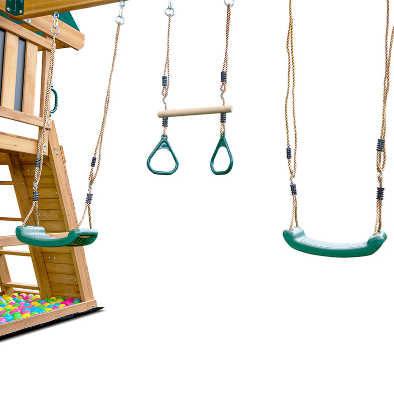 Birmingham Swing Set & Play Centre with 2.2m Slide (White)