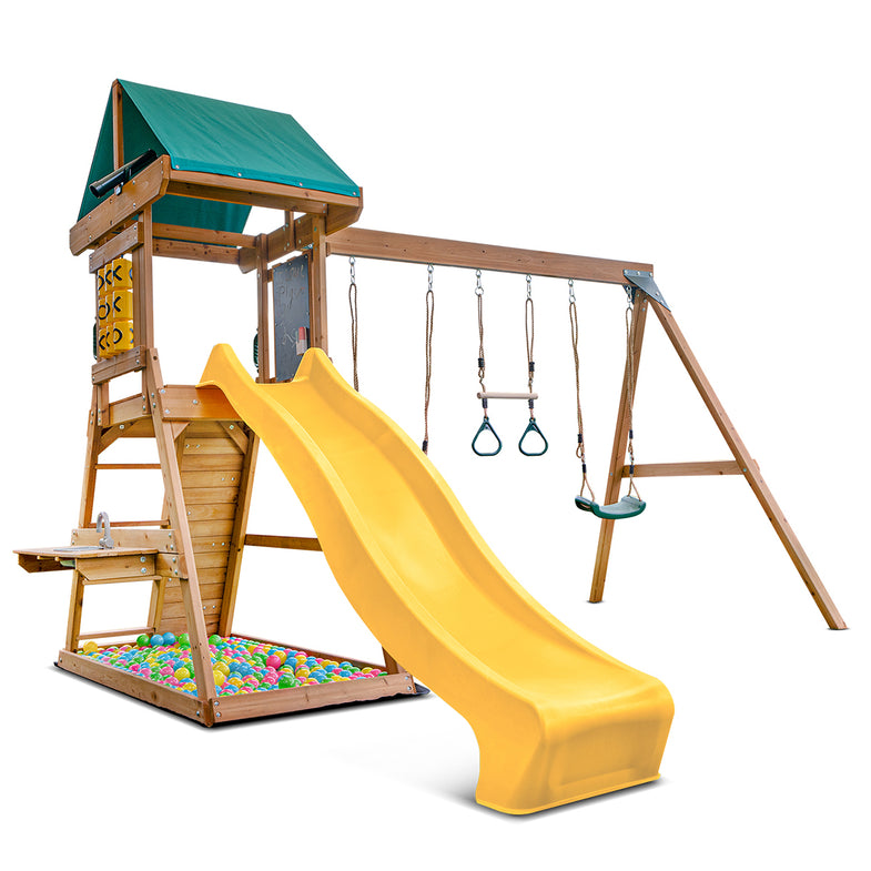 Birmingham Swing Set & Play Centre with 2.2m Slide (Yellow)