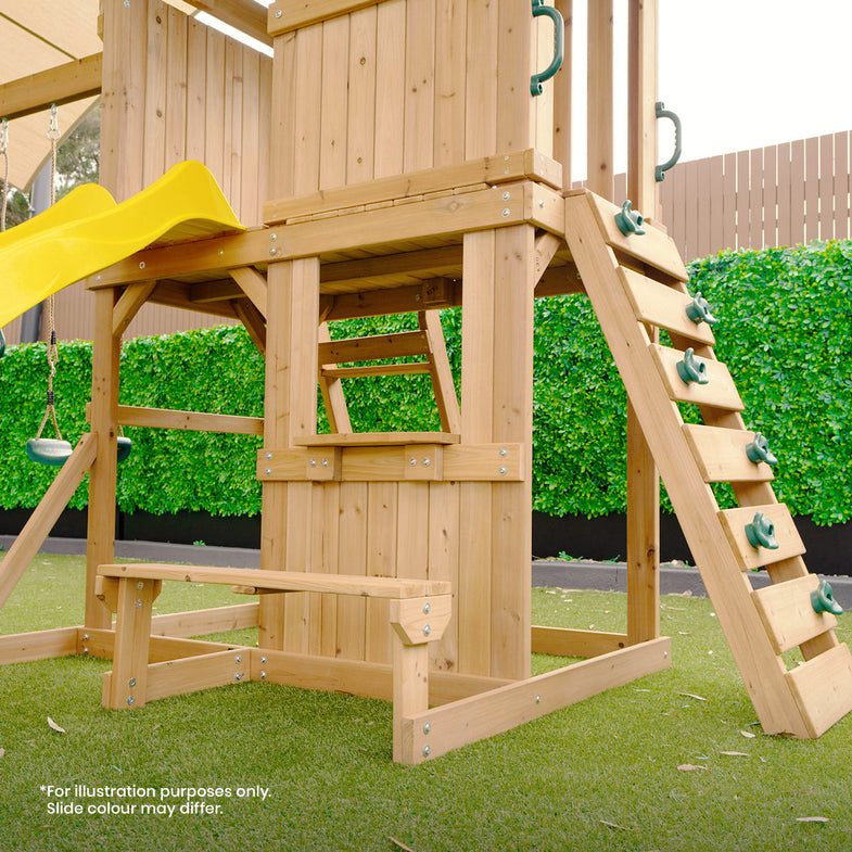 Carindale Swing Set & Play Centre with 2.2m Slide (Green)