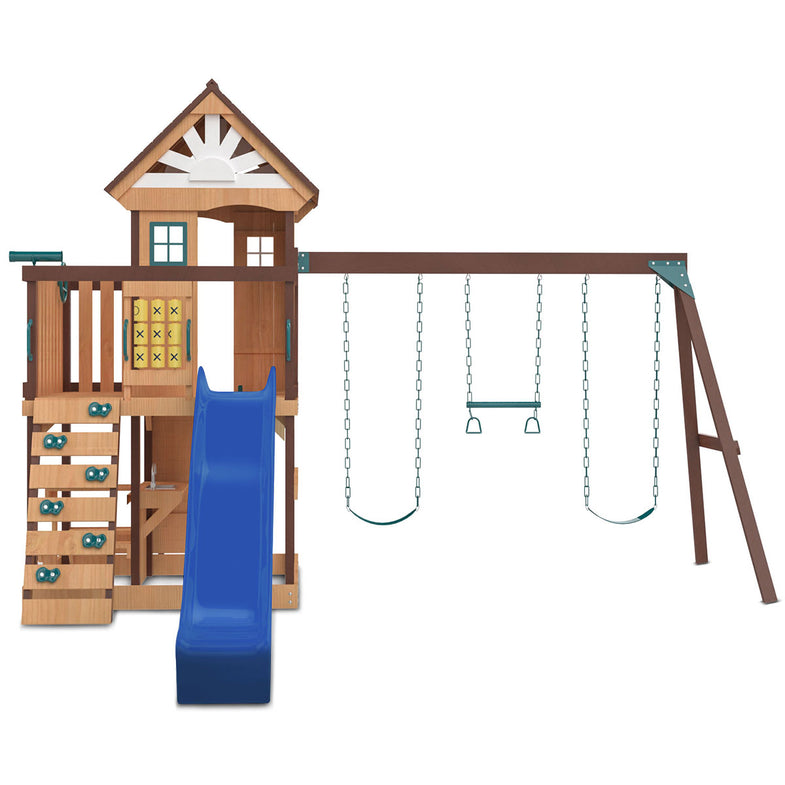 Coventry Swing Set & Play Centre with 2.2m Slide (Blue)