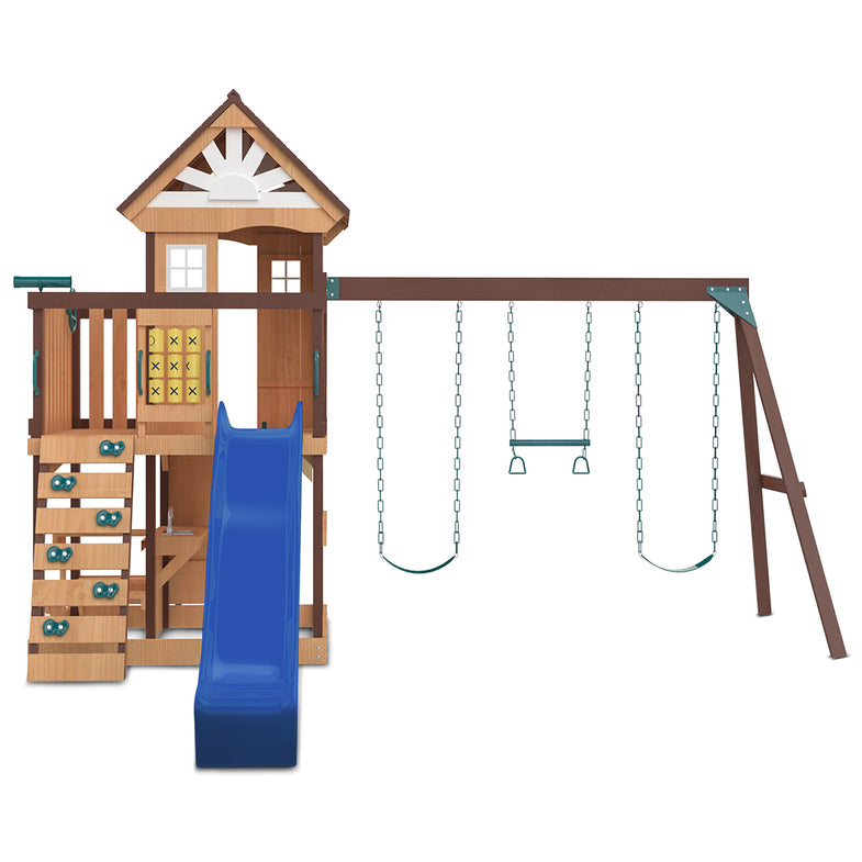 Coventry Swing Set & Play Centre with 2.2m Slide (Blue)