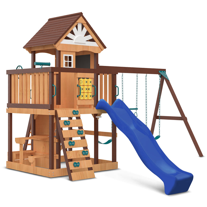 Coventry Swing Set & Play Centre with 2.2m Slide (Blue)