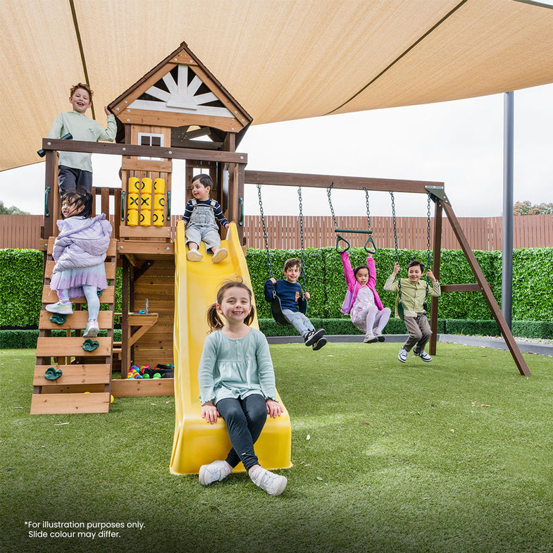 Coventry Swing Set & Play Centre with 2.2m Slide (Blue)