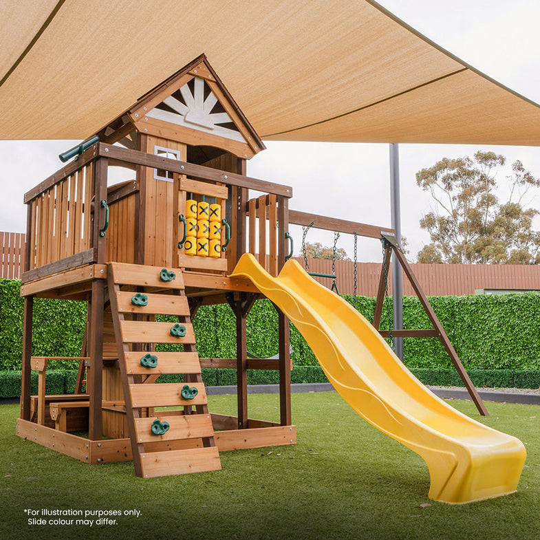 Coventry Swing Set & Play Centre with 2.2m Slide (Green)