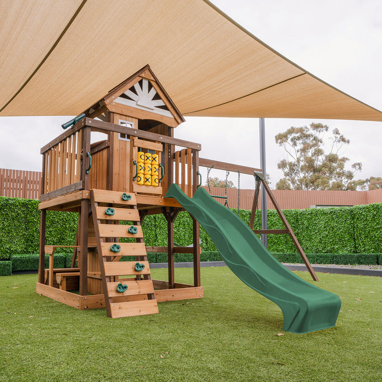Coventry Play Centre Set with 2.2m Green Slide