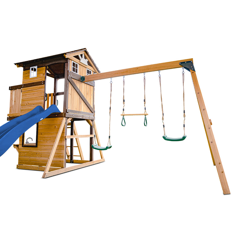 Darlington Swing Set & Play Centre with 2.2m Slide (Blue)