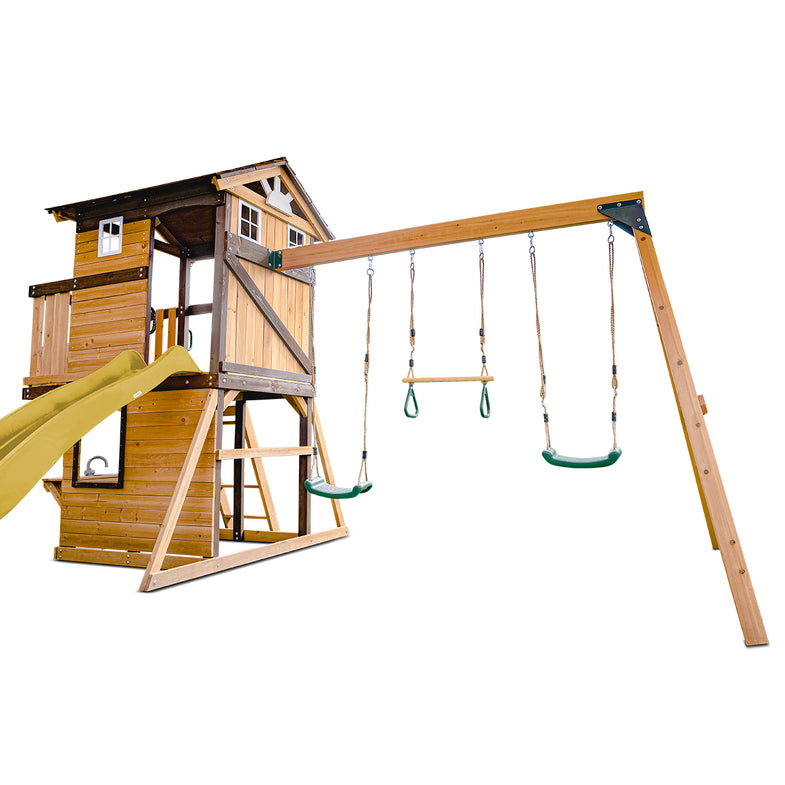 Darlington Swing Set & Play Centre with 2.2m Slide (Yellow)