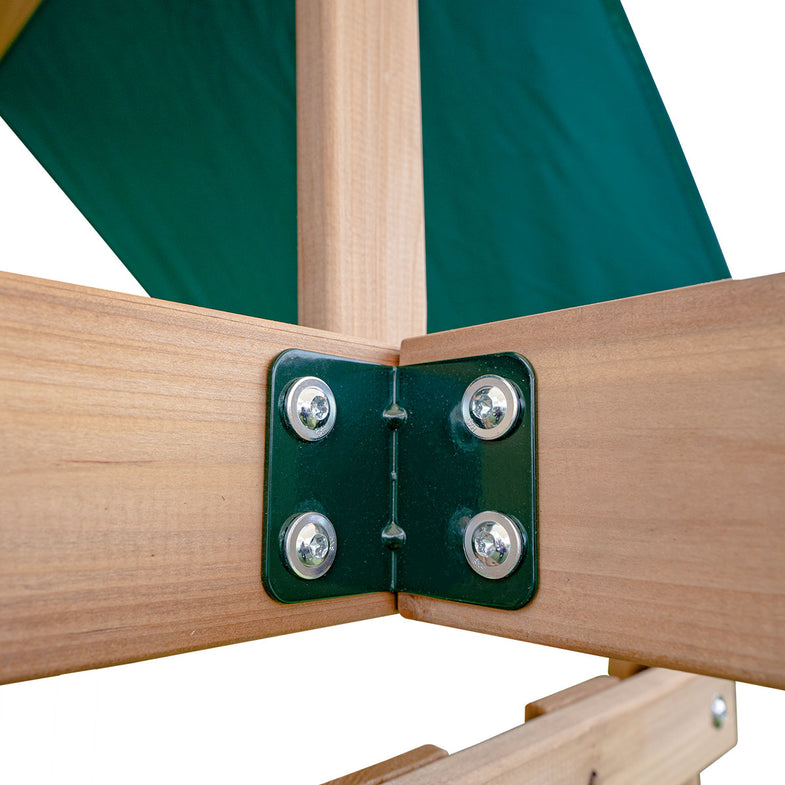 Greenvale Swing Set & Play Centre with 1.8m Slide (Green)