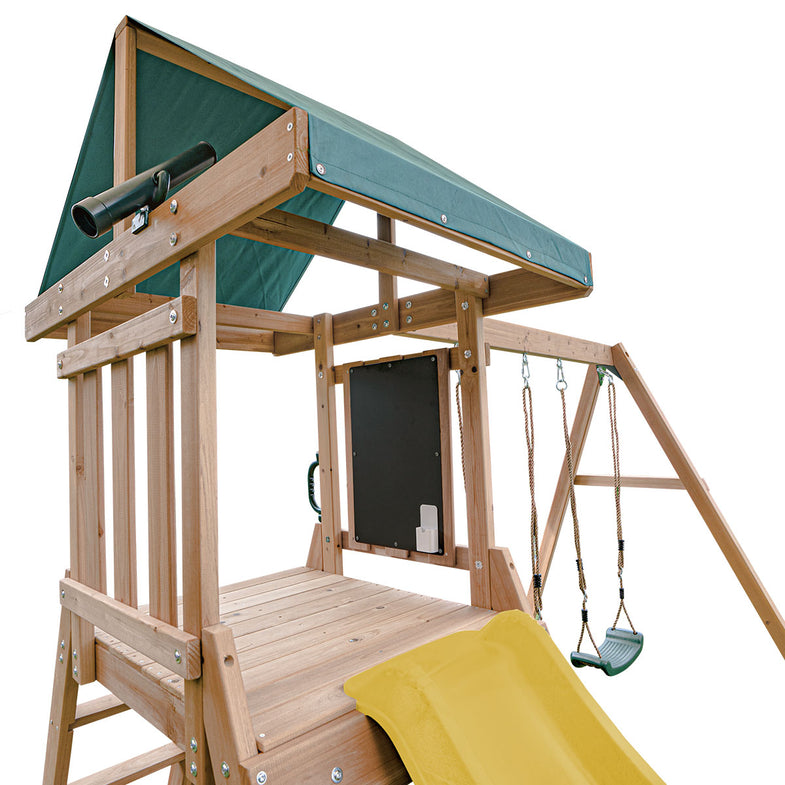 Greenvale Swing Set & Play Centre with 1.8m Slide (Yellow)