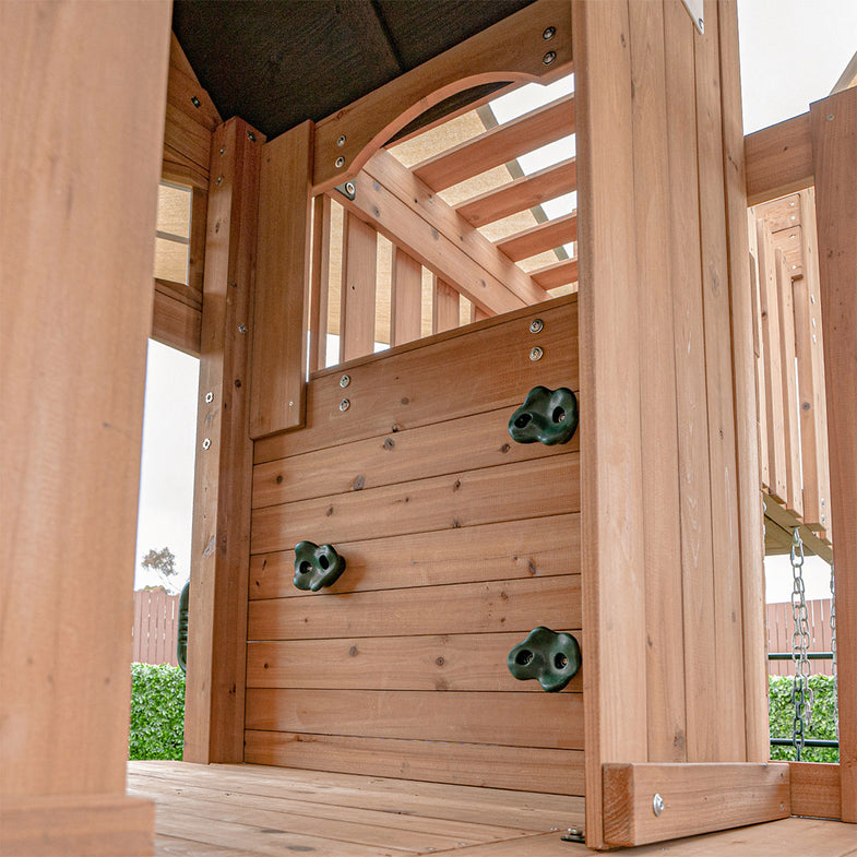 Kensington Swing Set, Monkey Bars & Play Centre with 2.2m Slide (Blue)