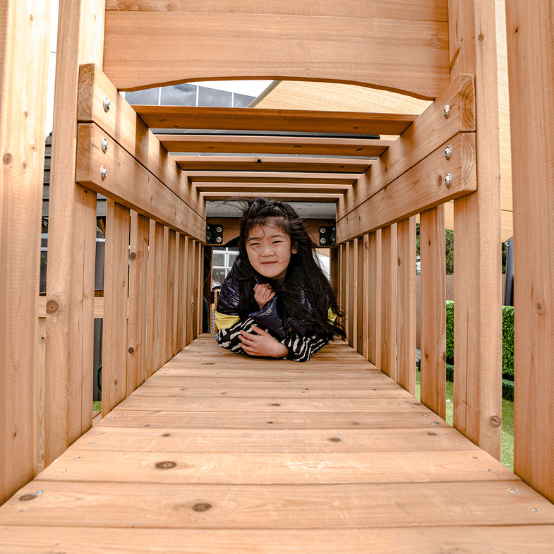 Kensington Swing Set, Monkey Bars & Play Centre with 2.2m Slide (Yellow)