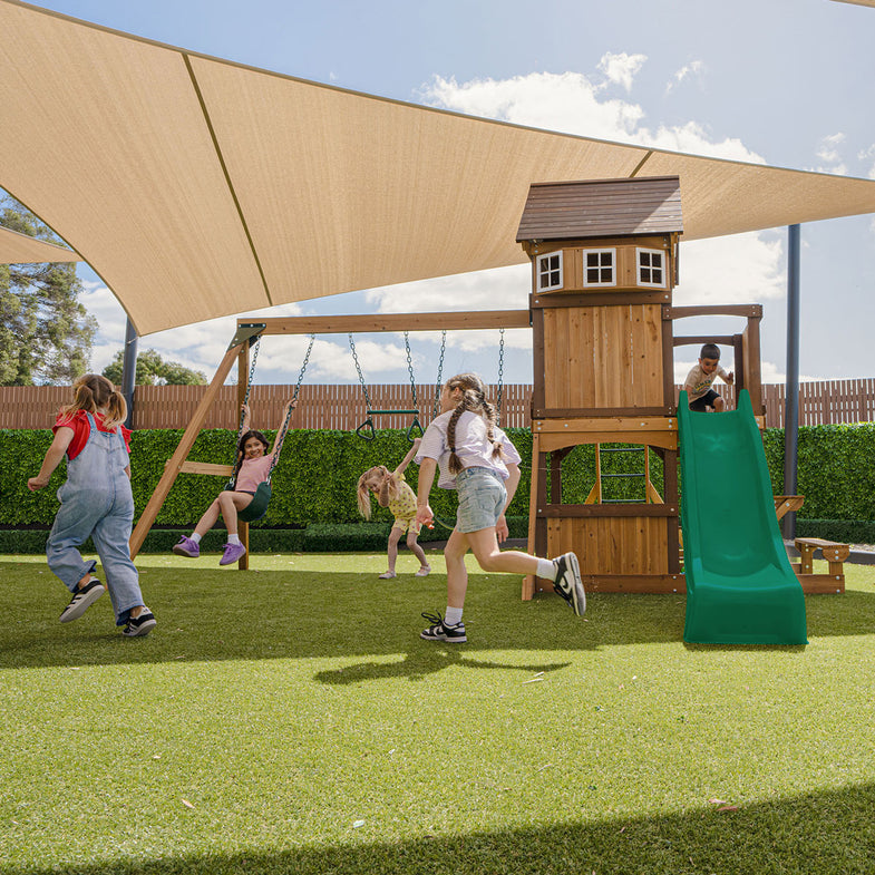 Meer Brook Play Centre Set with 2.2m Green Slide