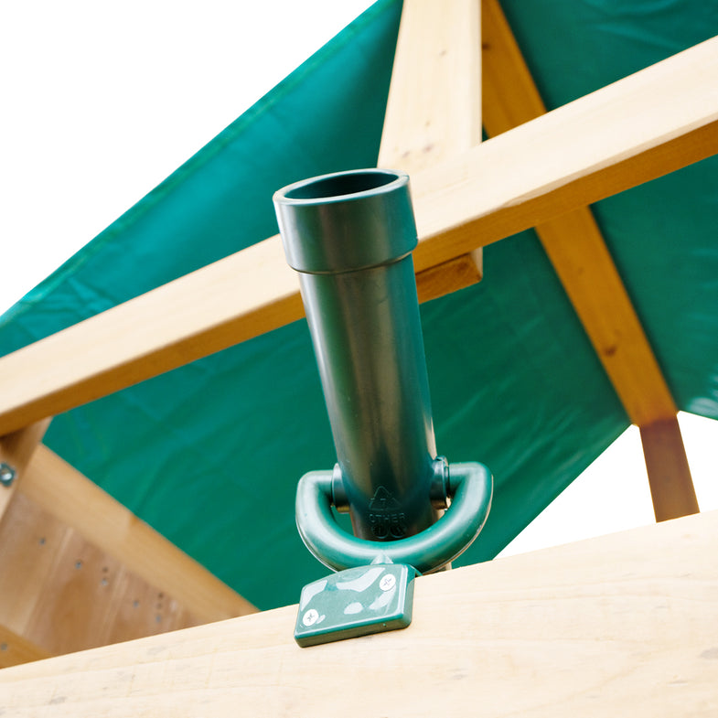 Montrose Swing Set & Play Centre with 2.2m Slide (Green)