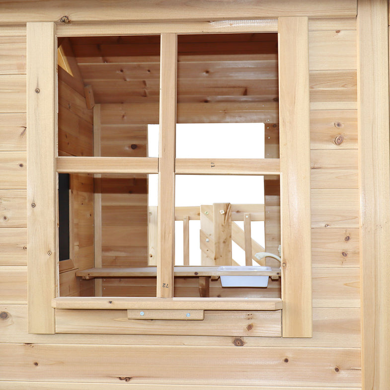 Silverton Cubby House with 1.8m Slide (Green)