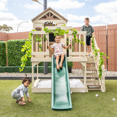 Silverton Cubby House with 1.8m Slide (Green)