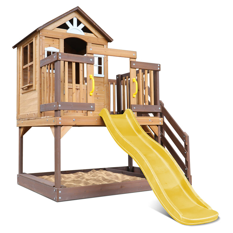 Silverton Cubby House with 1.8m Slide (Yellow)