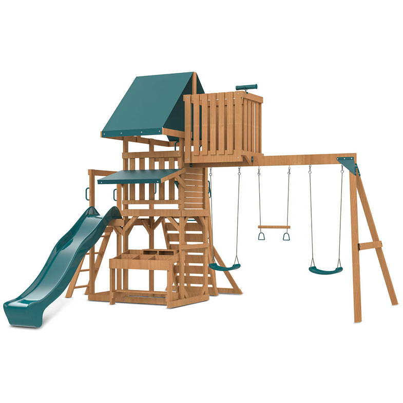 Walton Play Centre Set with 2.2m Green Slide