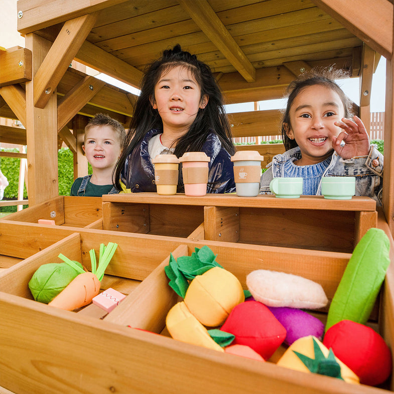 Walton Swing Set, Monkey Bars & Play Centre with 2.2m Slide (Pastel Blue)