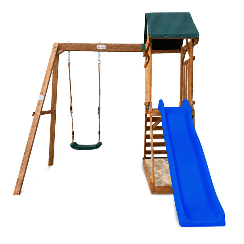 Wattle Play Centre with 1.8m Blue Slide