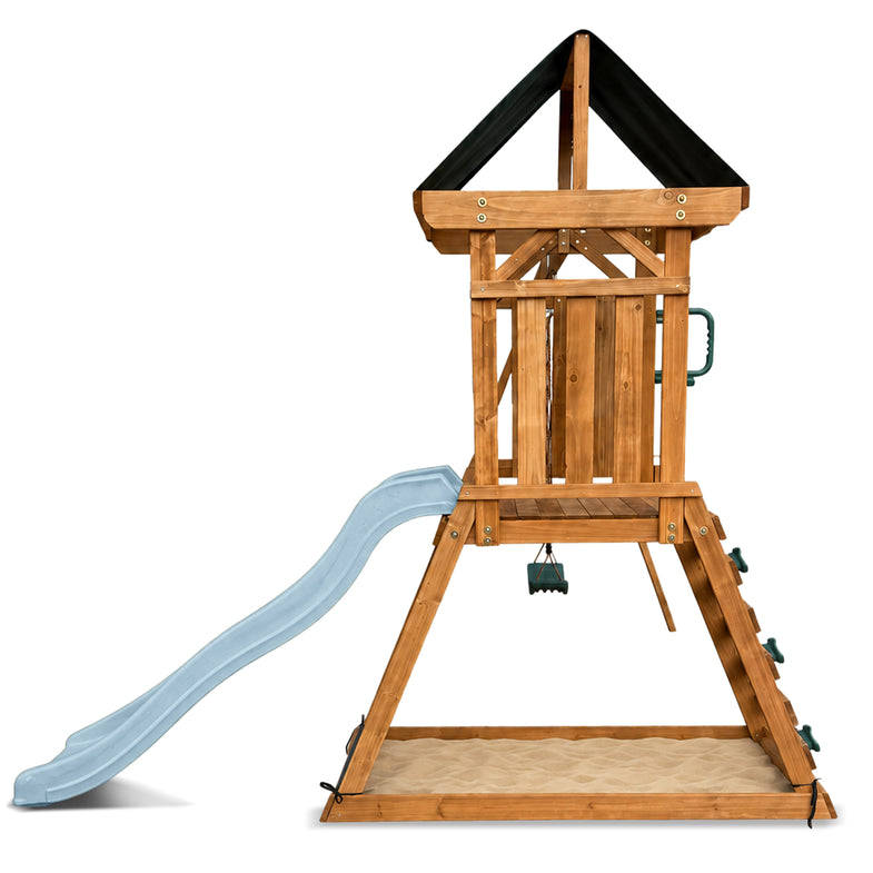 Wattle Play Centre with 1.8m Pastel Blue Slide