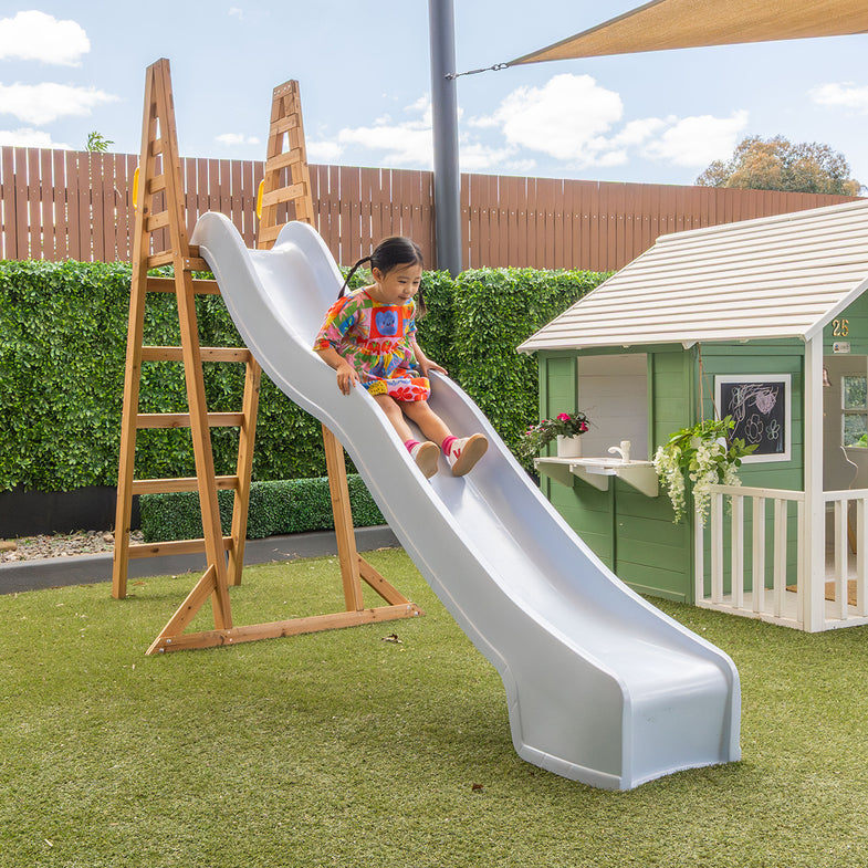Jumbo Climb & 3.0m Slide (Pastel Blue)