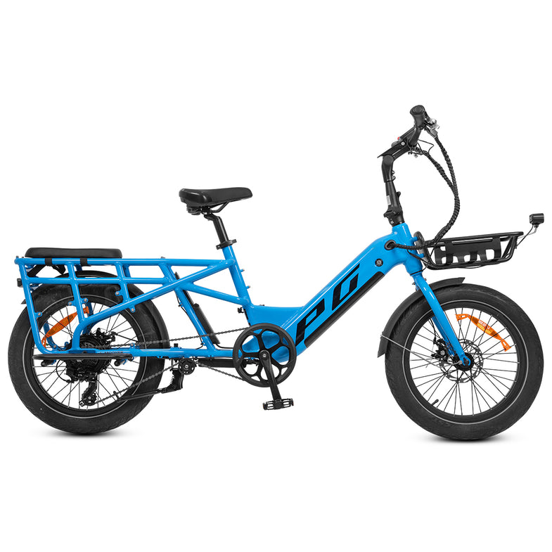 E-Moover Cargo Bike + Transporter Kit - Blue