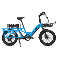 E-Moover Cargo Bike + Hauler Kit - Blue