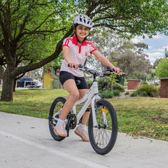 DuraLite 7 Speed Kids Bike 20" - Pearl White