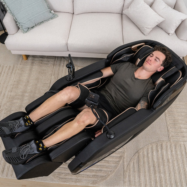 LuxCloud Glide - Zero Gravity Heated Massage Chair with Full Size SL Track
