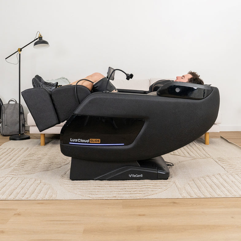 LuxCloud Glide - Zero Gravity Heated Massage Chair with Full Size SL Track