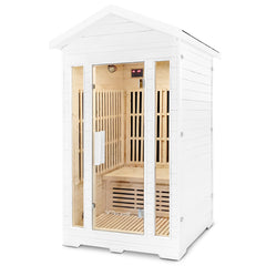 Duo Outdoor – 2 Person Infrared Sauna (White)