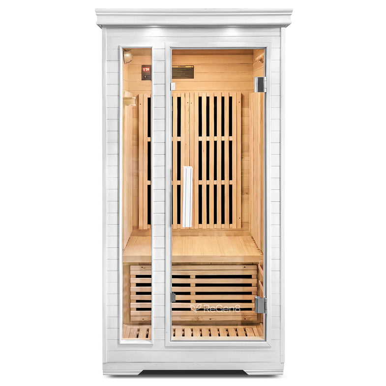 Solo V2 - 1 Person Infrared Sauna (White)
