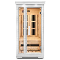 Solo V2 - 1 Person Infrared Sauna (White)