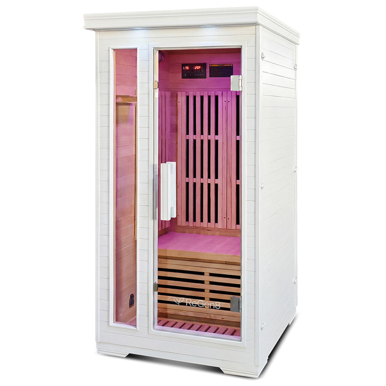 Solo V2 - 1 Person Infrared Sauna (White)