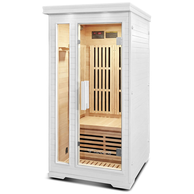 Solo V2 - 1 Person Infrared Sauna (White)