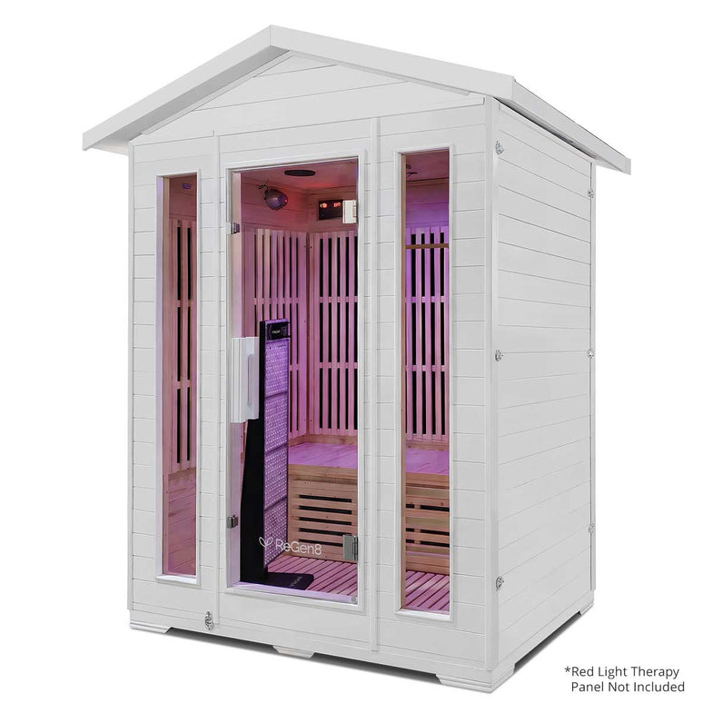 Trio Outdoor - 3 Person Infrared Sauna (White)