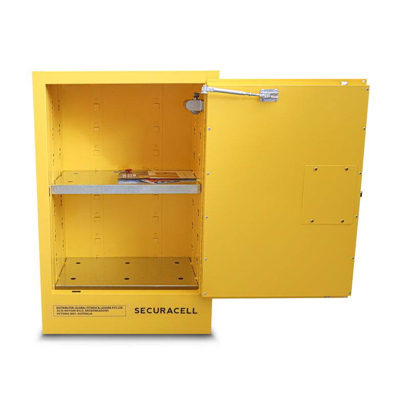 45L Storage Cabinet for Class 3 Flammable Liquids, Class 9 Lithium Batteries