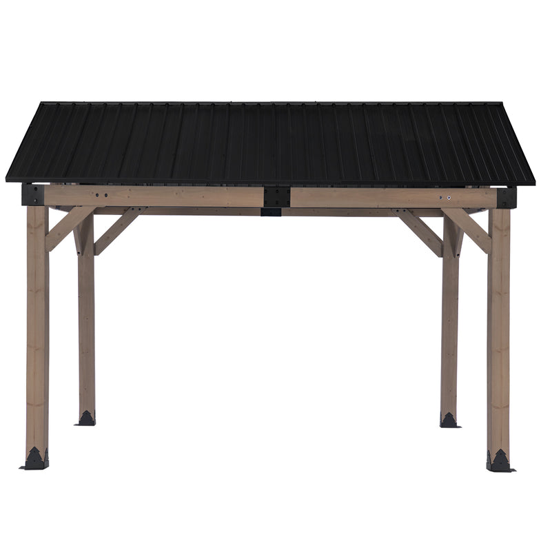 Fremantle 3.6m x 3m Timber & Steel Gable Roof Gazebo