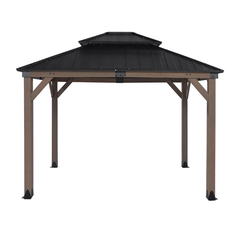 Maryborough 3m x 3m Timber & Steel Double Hip Roof Gazebo